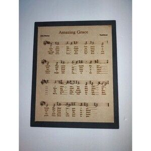 Amazing Grace sheet music vintage style picture - NEW